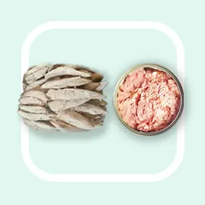 Cooked tuna loin & Canned tuna